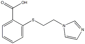 2-{[2-(1H-imidazol-1-yl)ethyl]sulfanyl}benzoic acid Struktur