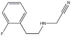 2-{[2-(2-fluorophenyl)ethyl]amino}acetonitrile Struktur