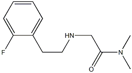 2-{[2-(2-fluorophenyl)ethyl]amino}-N,N-dimethylacetamide Struktur