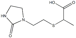 2-{[2-(2-oxoimidazolidin-1-yl)ethyl]sulfanyl}propanoic acid Struktur