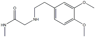 2-{[2-(3,4-dimethoxyphenyl)ethyl]amino}-N-methylacetamide Struktur