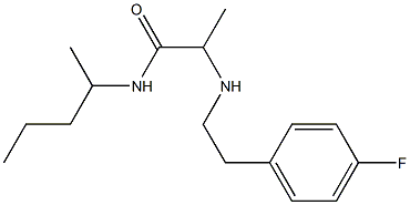 2-{[2-(4-fluorophenyl)ethyl]amino}-N-(pentan-2-yl)propanamide Struktur