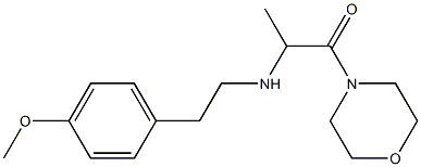 2-{[2-(4-methoxyphenyl)ethyl]amino}-1-(morpholin-4-yl)propan-1-one Struktur