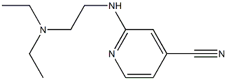 2-{[2-(diethylamino)ethyl]amino}isonicotinonitrile Struktur