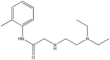 2-{[2-(diethylamino)ethyl]amino}-N-(2-methylphenyl)acetamide Struktur