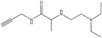 2-{[2-(diethylamino)ethyl]amino}-N-(prop-2-yn-1-yl)propanamide Struktur