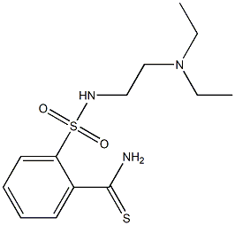 2-{[2-(diethylamino)ethyl]sulfamoyl}benzene-1-carbothioamide Struktur