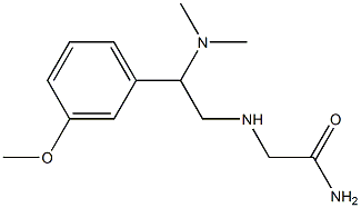 2-{[2-(dimethylamino)-2-(3-methoxyphenyl)ethyl]amino}acetamide Struktur