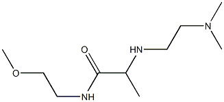 2-{[2-(dimethylamino)ethyl]amino}-N-(2-methoxyethyl)propanamide Struktur