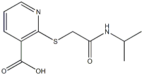 2-{[2-(isopropylamino)-2-oxoethyl]thio}nicotinic acid Struktur