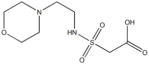 2-{[2-(morpholin-4-yl)ethyl]sulfamoyl}acetic acid Struktur