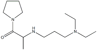 2-{[3-(diethylamino)propyl]amino}-1-(pyrrolidin-1-yl)propan-1-one Struktur