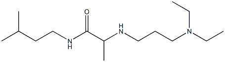 2-{[3-(diethylamino)propyl]amino}-N-(3-methylbutyl)propanamide Struktur