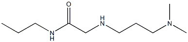 2-{[3-(dimethylamino)propyl]amino}-N-propylacetamide Struktur