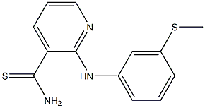 2-{[3-(methylsulfanyl)phenyl]amino}pyridine-3-carbothioamide Struktur