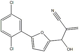 2-{[5-(2,5-dichlorophenyl)furan-2-yl](hydroxy)methyl}prop-2-enenitrile Struktur