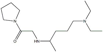 2-{[5-(diethylamino)pentan-2-yl]amino}-1-(pyrrolidin-1-yl)ethan-1-one Struktur