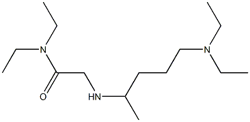 2-{[5-(diethylamino)pentan-2-yl]amino}-N,N-diethylacetamide Struktur