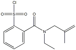 2-{[ethyl(2-methylprop-2-enyl)amino]carbonyl}benzenesulfonyl chloride Struktur