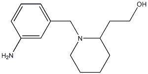 2-{1-[(3-aminophenyl)methyl]piperidin-2-yl}ethan-1-ol Struktur