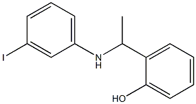 2-{1-[(3-iodophenyl)amino]ethyl}phenol Struktur