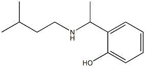 2-{1-[(3-methylbutyl)amino]ethyl}phenol Struktur