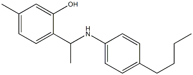 2-{1-[(4-butylphenyl)amino]ethyl}-5-methylphenol Struktur