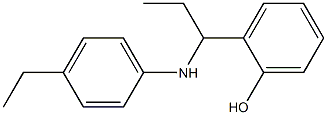 2-{1-[(4-ethylphenyl)amino]propyl}phenol Struktur