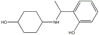 2-{1-[(4-hydroxycyclohexyl)amino]ethyl}phenol Struktur