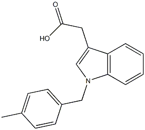 2-{1-[(4-methylphenyl)methyl]-1H-indol-3-yl}acetic acid Structure