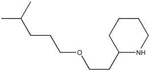 2-{2-[(4-methylpentyl)oxy]ethyl}piperidine Struktur