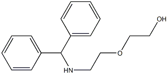 2-{2-[(diphenylmethyl)amino]ethoxy}ethan-1-ol Struktur