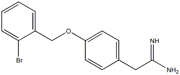 2-{4-[(2-bromobenzyl)oxy]phenyl}ethanimidamide Struktur