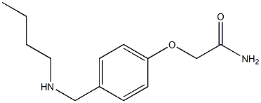 2-{4-[(butylamino)methyl]phenoxy}acetamide Struktur