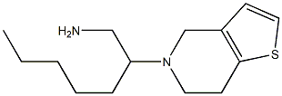 2-{4H,5H,6H,7H-thieno[3,2-c]pyridin-5-yl}heptan-1-amine Struktur