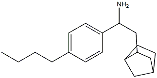 2-{bicyclo[2.2.1]heptan-2-yl}-1-(4-butylphenyl)ethan-1-amine Struktur