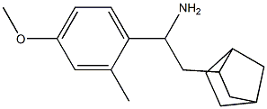 2-{bicyclo[2.2.1]heptan-2-yl}-1-(4-methoxy-2-methylphenyl)ethan-1-amine Struktur