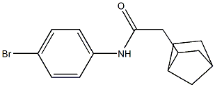 2-{bicyclo[2.2.1]heptan-2-yl}-N-(4-bromophenyl)acetamide Struktur