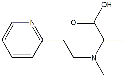 2-{methyl[2-(pyridin-2-yl)ethyl]amino}propanoic acid Struktur