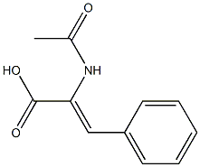 2-acetamido-3-phenylprop-2-enoic acid Struktur