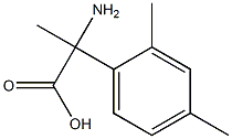 2-amino-2-(2,4-dimethylphenyl)propanoic acid Struktur