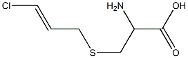 2-amino-3-{[(2E)-3-chloroprop-2-enyl]thio}propanoic acid Struktur