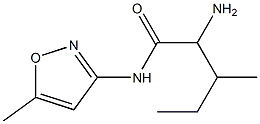 2-amino-3-methyl-N-(5-methylisoxazol-3-yl)pentanamide Struktur