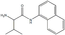 2-amino-3-methyl-N-1-naphthylbutanamide Struktur