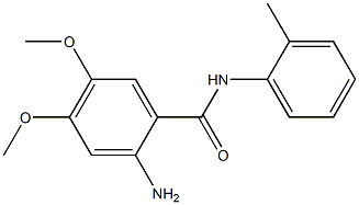 2-amino-4,5-dimethoxy-N-(2-methylphenyl)benzamide Struktur