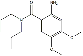 2-amino-4,5-dimethoxy-N,N-dipropylbenzamide Struktur