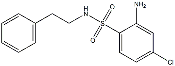 2-amino-4-chloro-N-(2-phenylethyl)benzene-1-sulfonamide Struktur