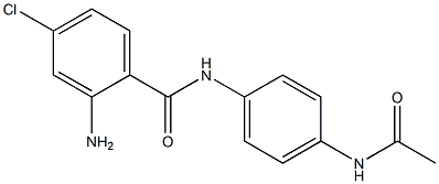 2-amino-4-chloro-N-(4-acetamidophenyl)benzamide Struktur