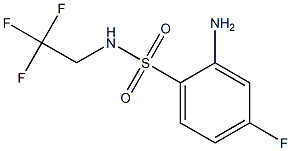 2-amino-4-fluoro-N-(2,2,2-trifluoroethyl)benzene-1-sulfonamide Struktur