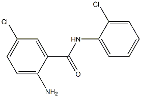 2-amino-5-chloro-N-(2-chlorophenyl)benzamide Struktur